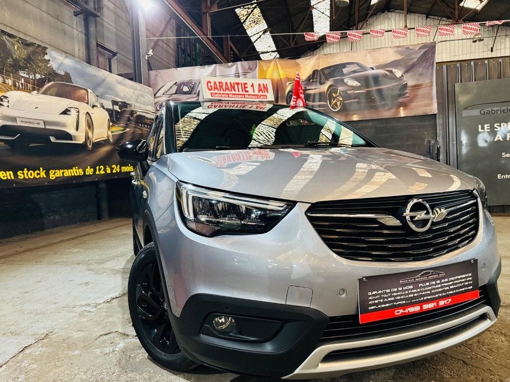 Opel Crossland X Crossland X 1.2 Turbo CarPlay Caméra, Autos, Opel, Cuir, Argent ou Gris, Achat, Euro 6