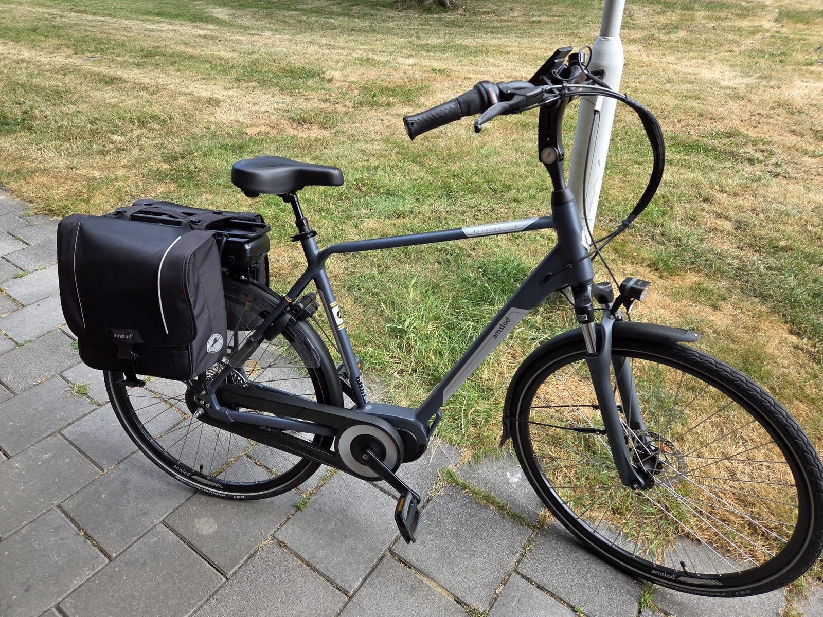Amslod Hilston LRX - 600 grijs elektrische fiets, Ophalen, Zo goed als nieuw