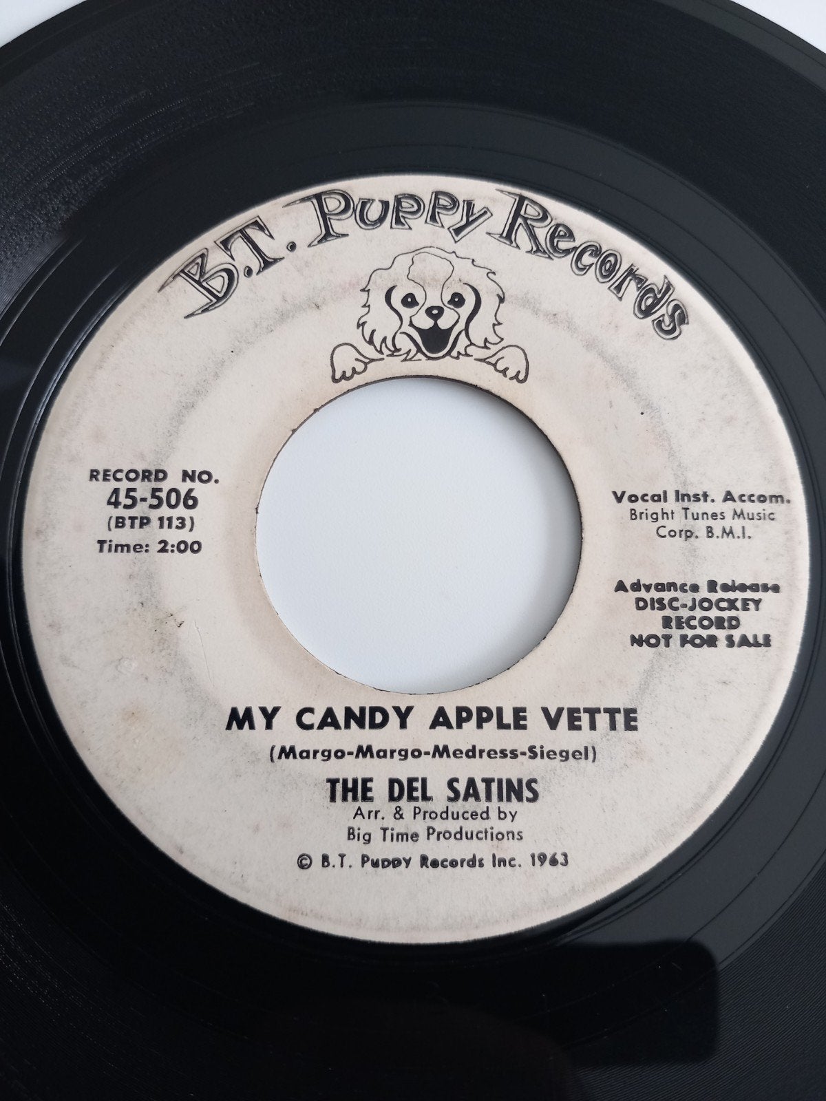 THE DEL SATIN. MY CANDY APPLE VETTE. OLDIES USA 45T, Enlèvement ou Envoi