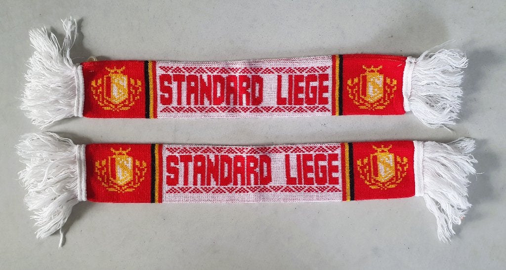Set van 2 kleine sjaals van Standard de Liège - Vintage, Verzamelen, Ophalen of Verzenden