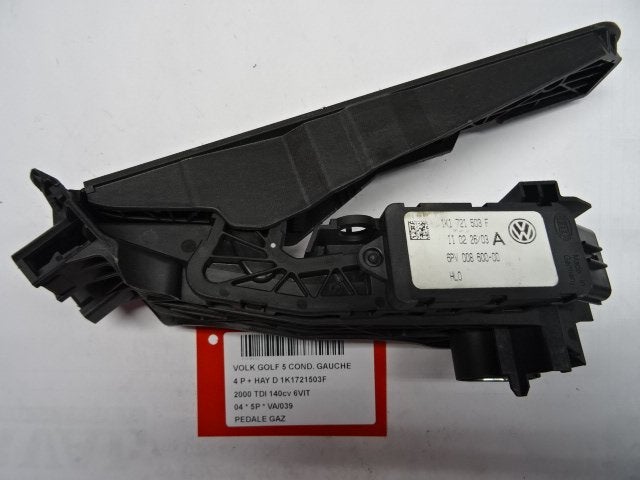 PEDALE D'ACCELERATEUR Golf V 4Motion (1K1) (1K1721503F), Utilisé, Volkswagen