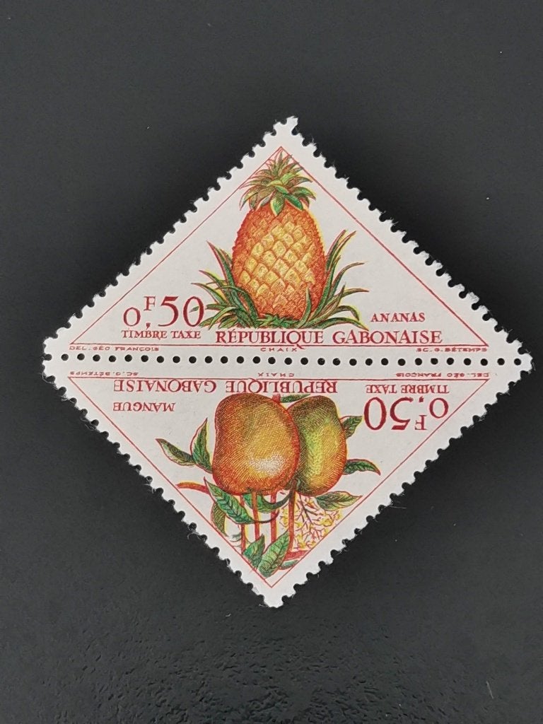 Gabon 1962 - tax, fruit, ananas en mango samenhangend  **, Verzenden, Overige landen, Postfris