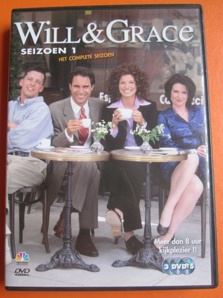 Will & Grace: Seizoen 1 (1998) 3 disc, Engels, Seizoen 1, Nederlands, Ophalen of Verzenden