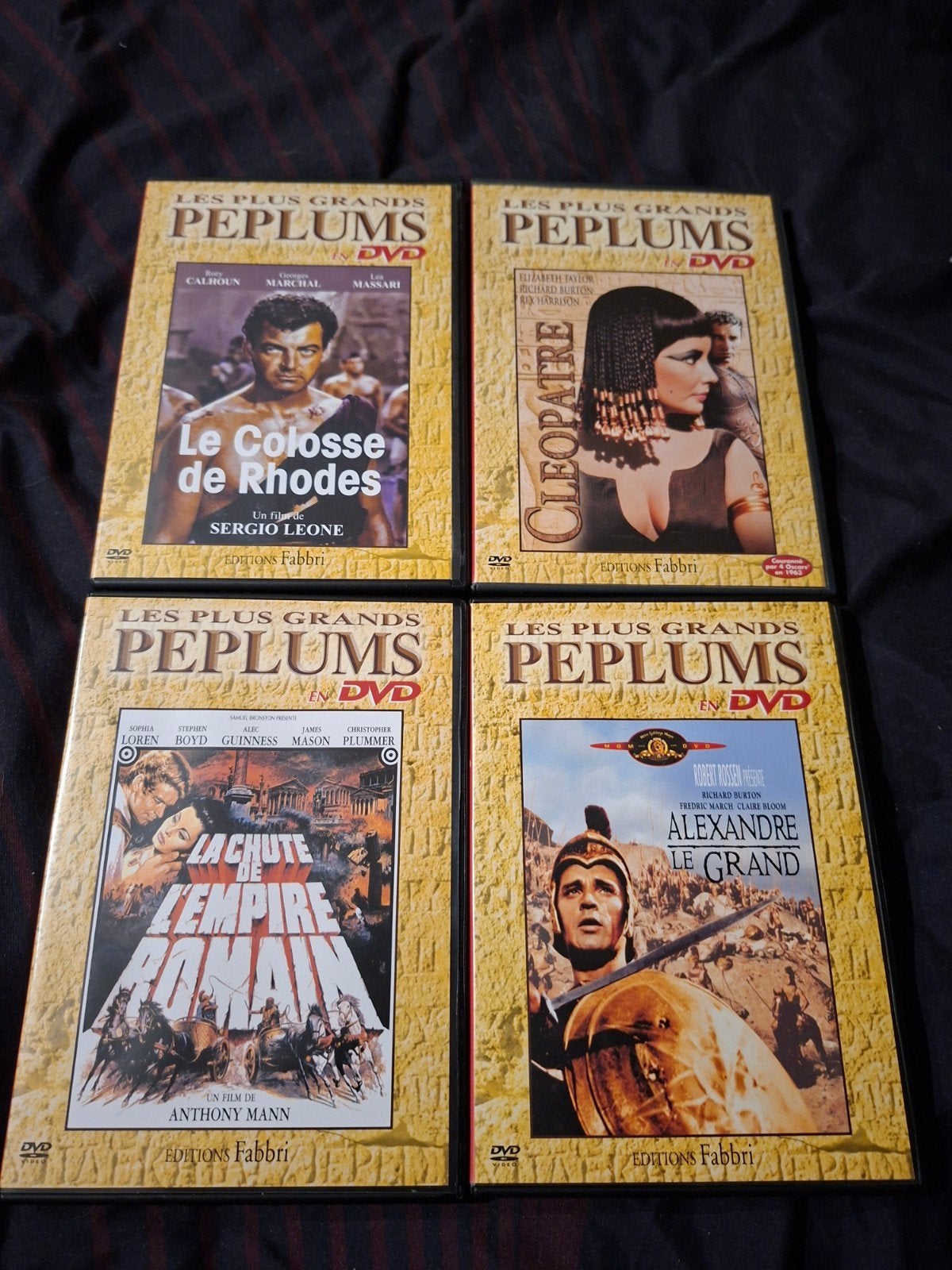 A vendre 4 dvd de la collection Les plus grands Peplums, CD & DVD, Enlèvement ou Envoi, Guerre, Comprend un boîtier, Anglais