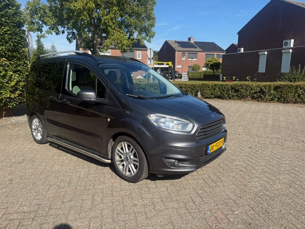 Ford Tourneo Courier, 1.0 Titanium, Auto's, Euro 5, Stof, Zwart, Zwart