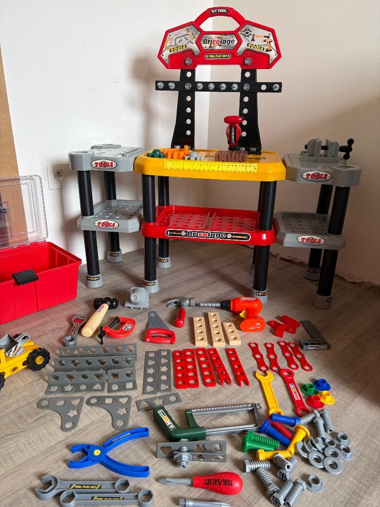 Werkbank voor kinderen met gereedschap, Kinderen en Baby's, Ophalen, Gebruikt