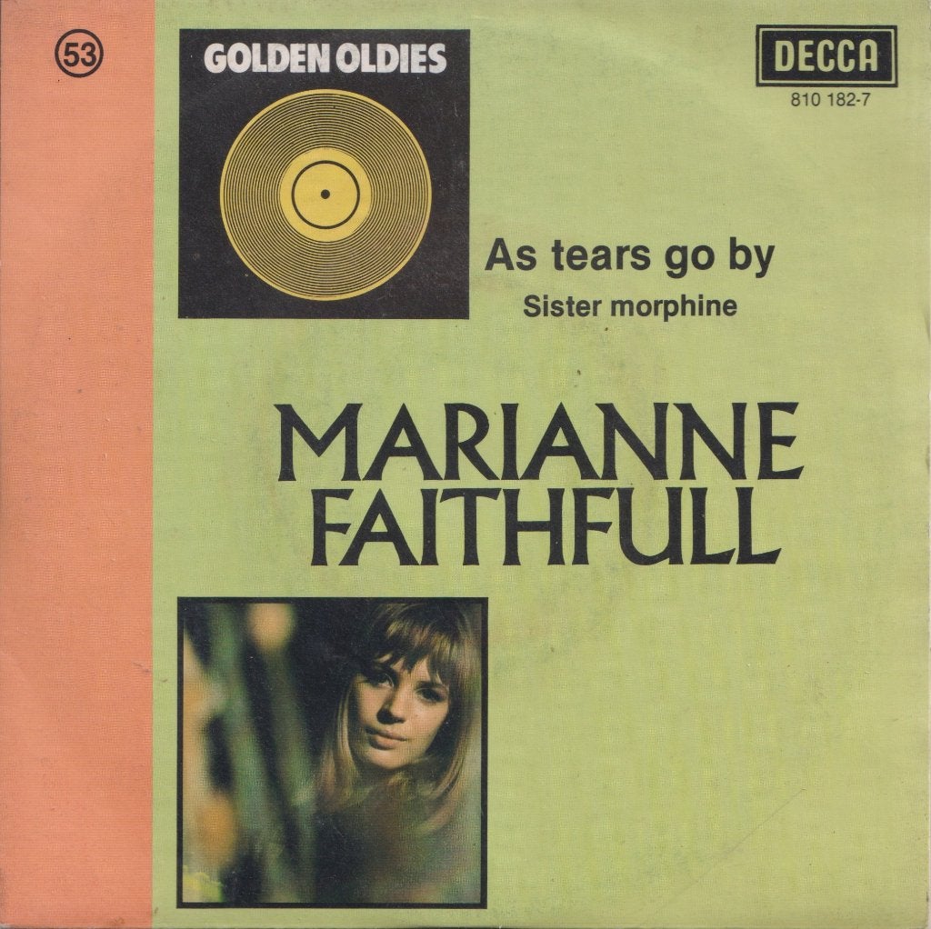 Marianne Faithfull – As tears go by / Sister morphine - Sing, Cd's en Dvd's, Ophalen of Verzenden, Gebruikt, 7 inch, Pop