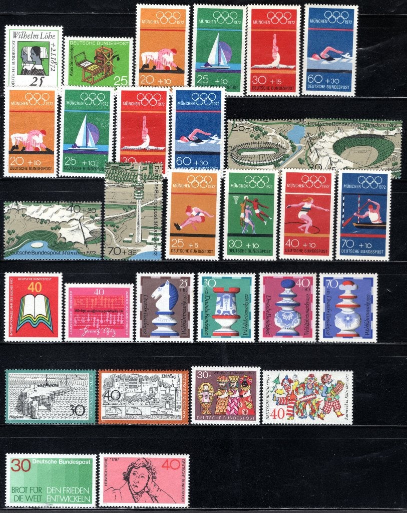 DUITSLAND Lot 1972 MH, Envoi, RFA, Non oblitéré