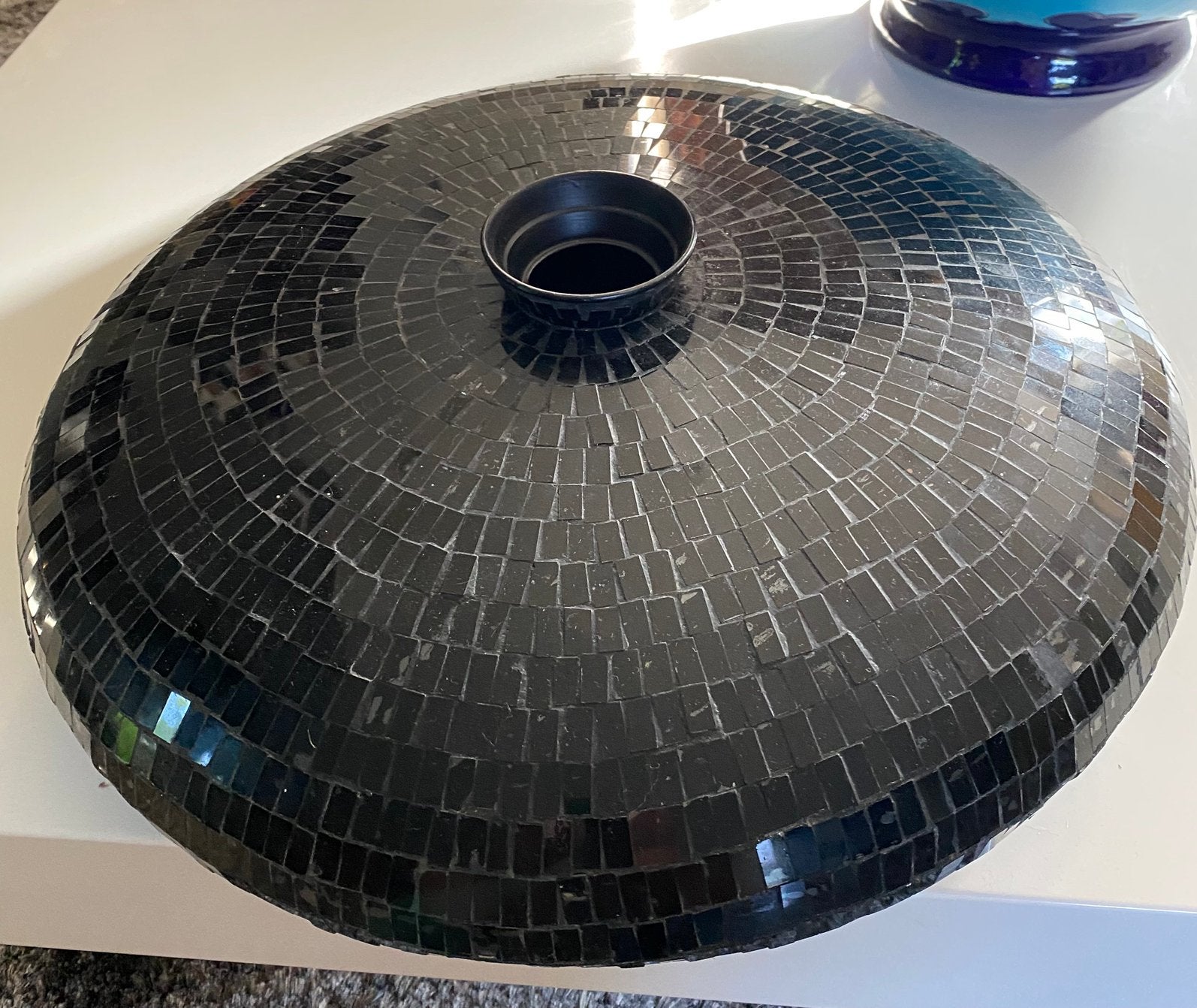 Vase decoratif, Design, Noir, Comme neuf, Verre