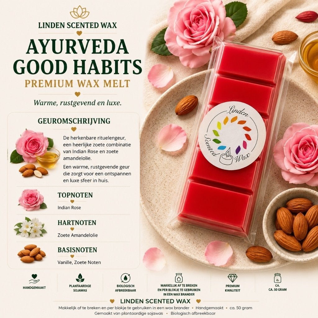 Waxmelts AYURVEDA Good Habits parfum geur waxmelt rituelen, Ophalen of Verzenden, Nieuw, Was, Kaars