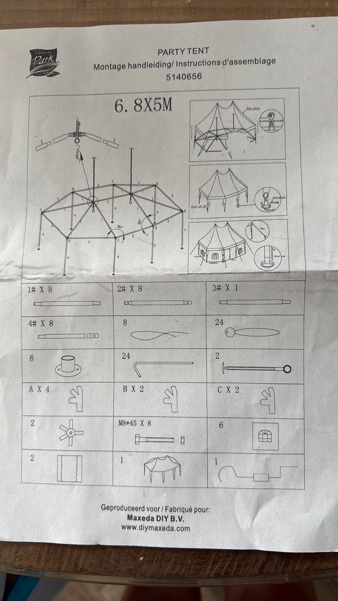 Luxe partytent, Ophalen, Zo goed als nieuw, Partytent
