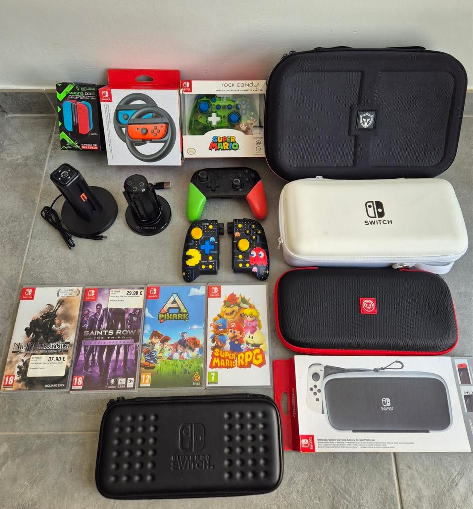 Switch-games en accessoires in uitstekende staat, Ophalen, Zo goed als nieuw
