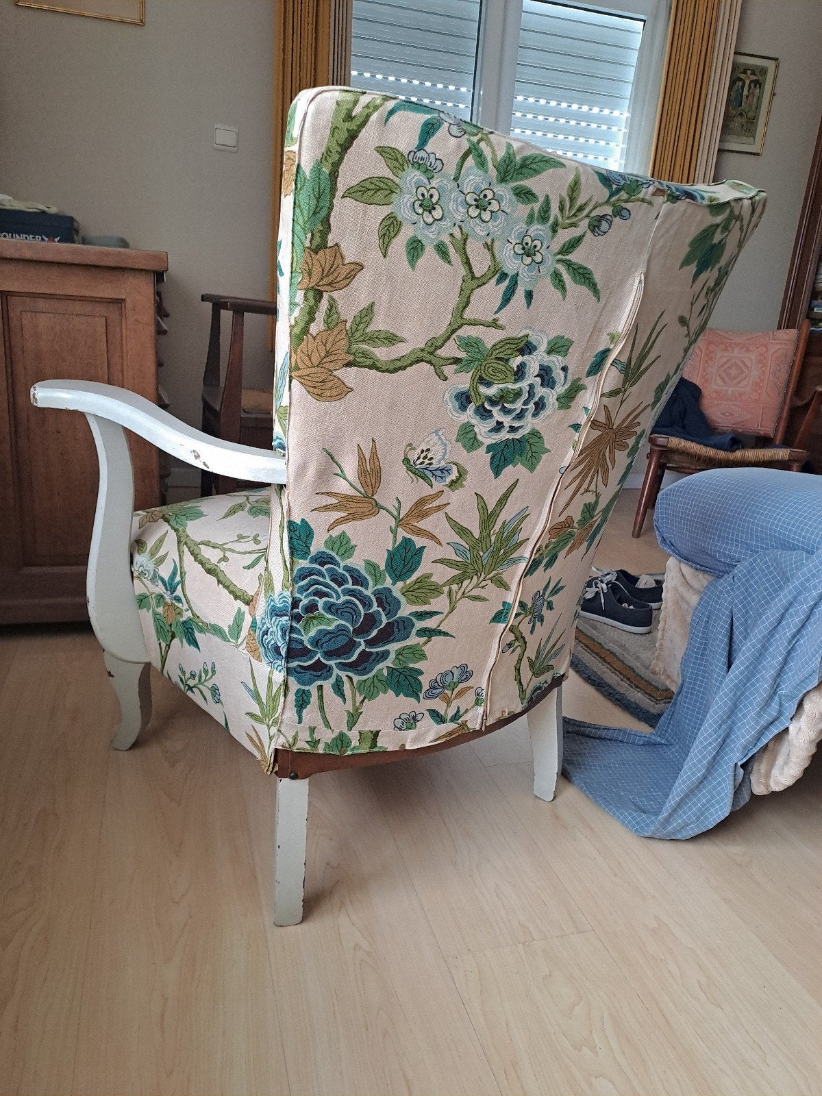 Zetel, Huis en Inrichting, Ophalen, Gebruikt, Stof, 100 tot 125 cm