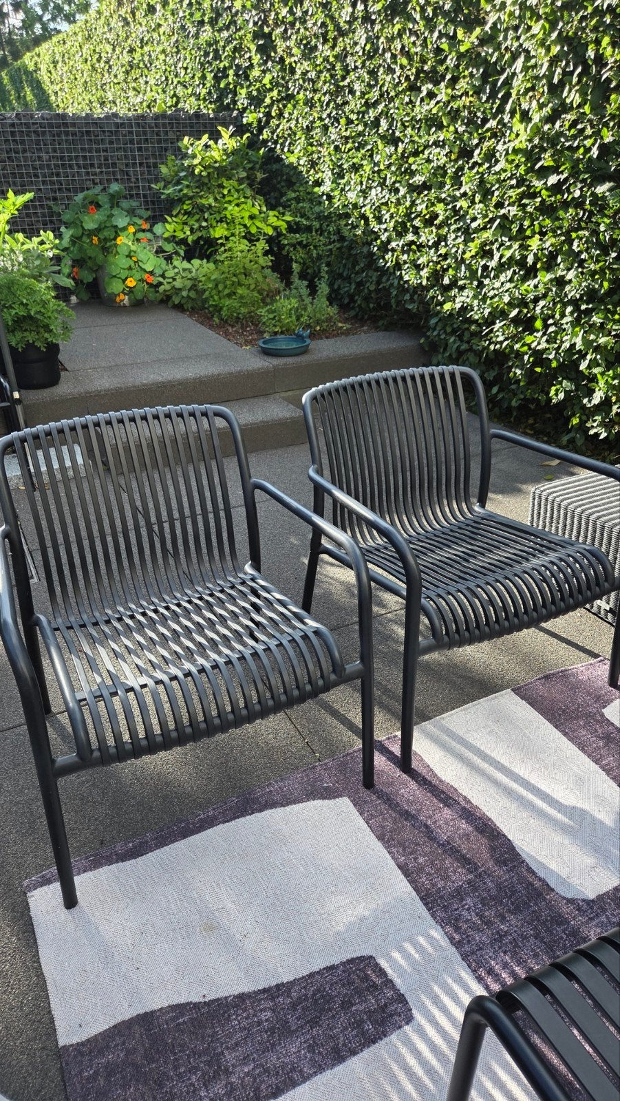 Fauteuils de jardin bas Jysk, modèle lounge, 2, Enlèvement, Empilable