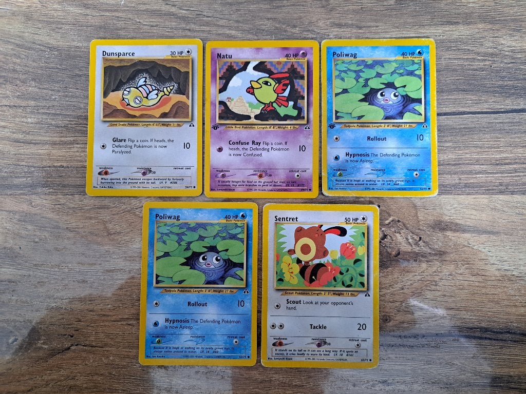 Pokémon Neo Discovery set (juni 2001), Ophalen of Verzenden, Zo goed als nieuw, Meerdere kaarten