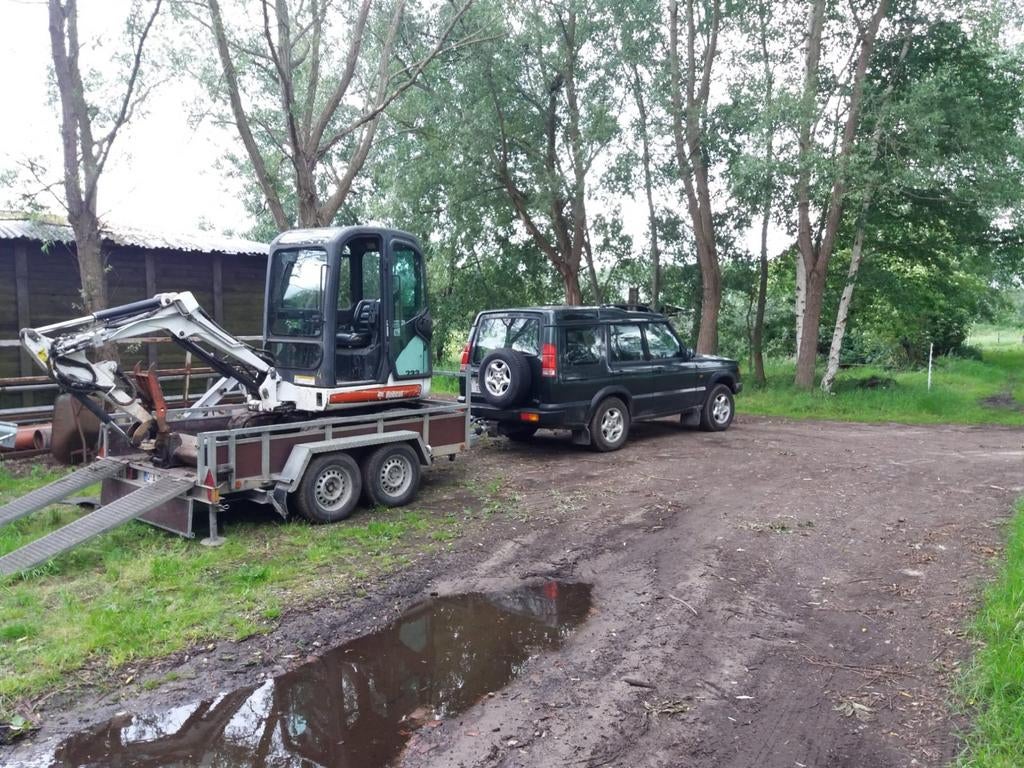 Machinetransporter - geremde aanhangwagen, Auto diversen, Aanhangers en Bagagewagens, Ophalen
