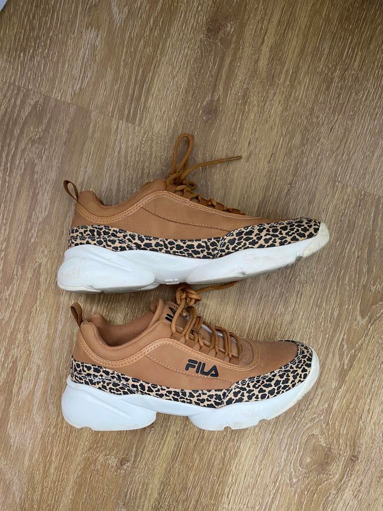 Fila sneaker bruin tijgerprint maat 40, Kleding | Dames, Ophalen of Verzenden, Zo goed als nieuw, Bruin
