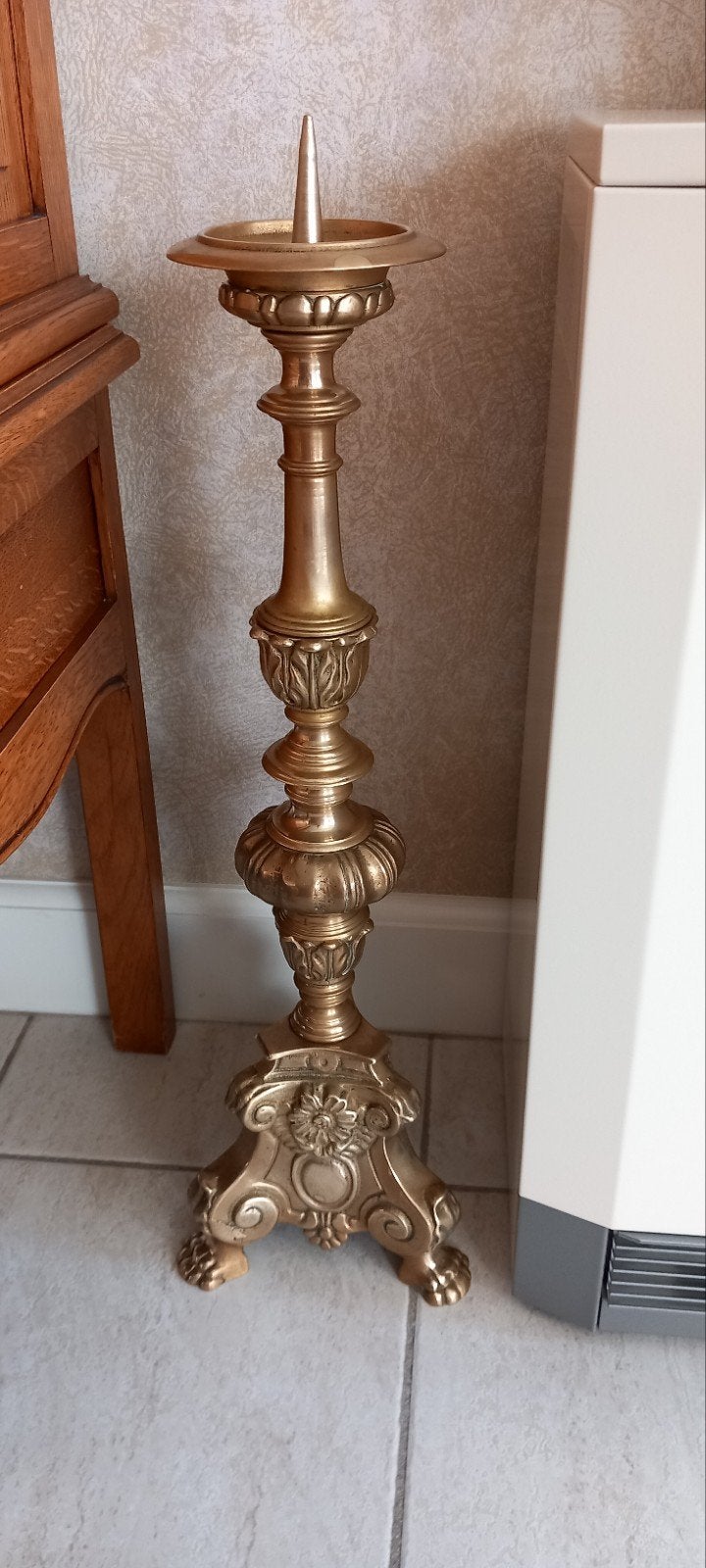 Bronzen kandelaar, Antiek en Kunst, Ophalen