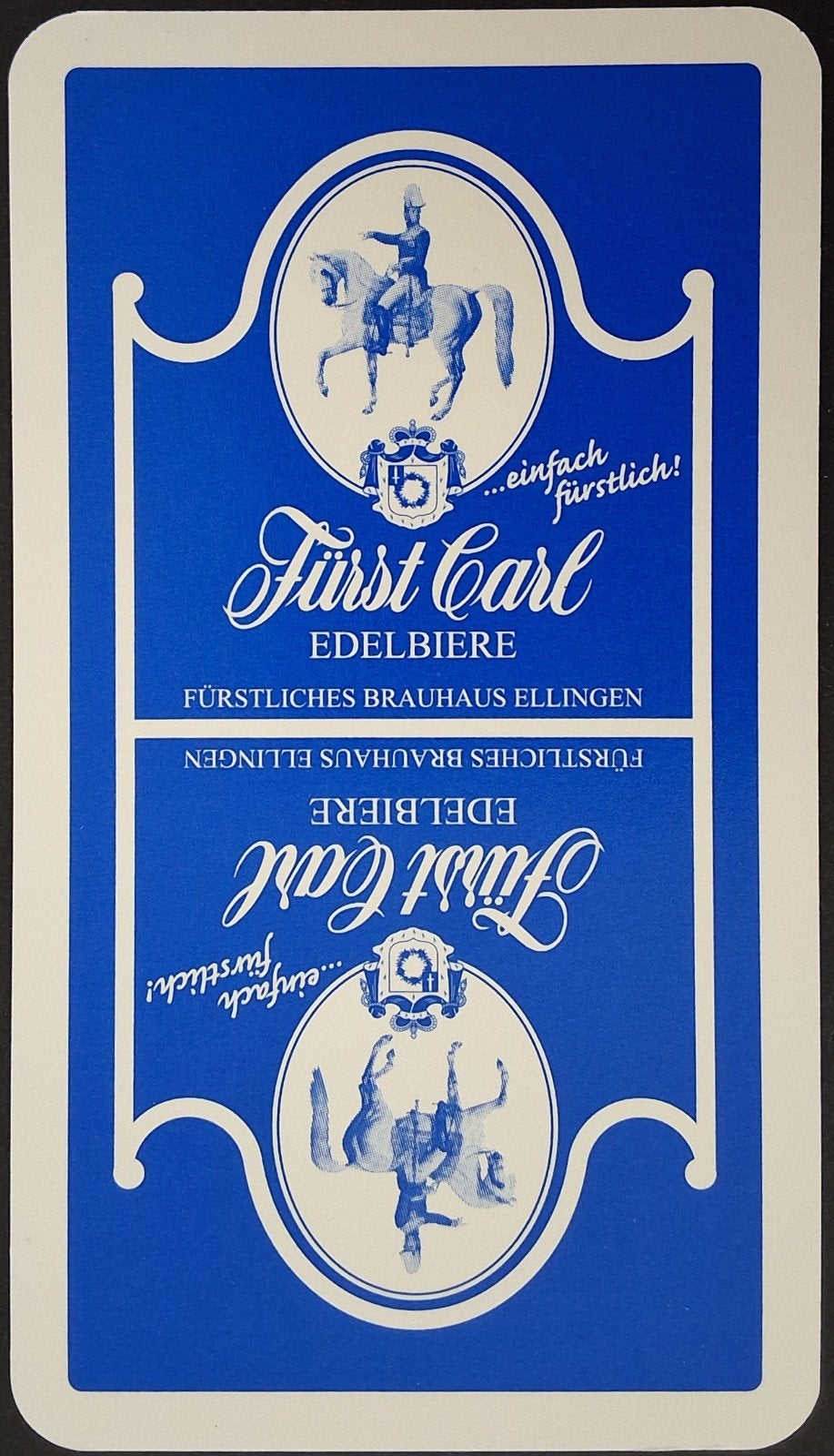 1 Speelkaart Furst Carl Brauerei, Verzamelen, Ophalen of Verzenden