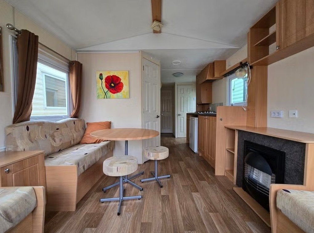 Mooie Stacaravan op camping Dunepark te Oostduinkerke, Caravans en Kamperen, Stacaravans, Ophalen