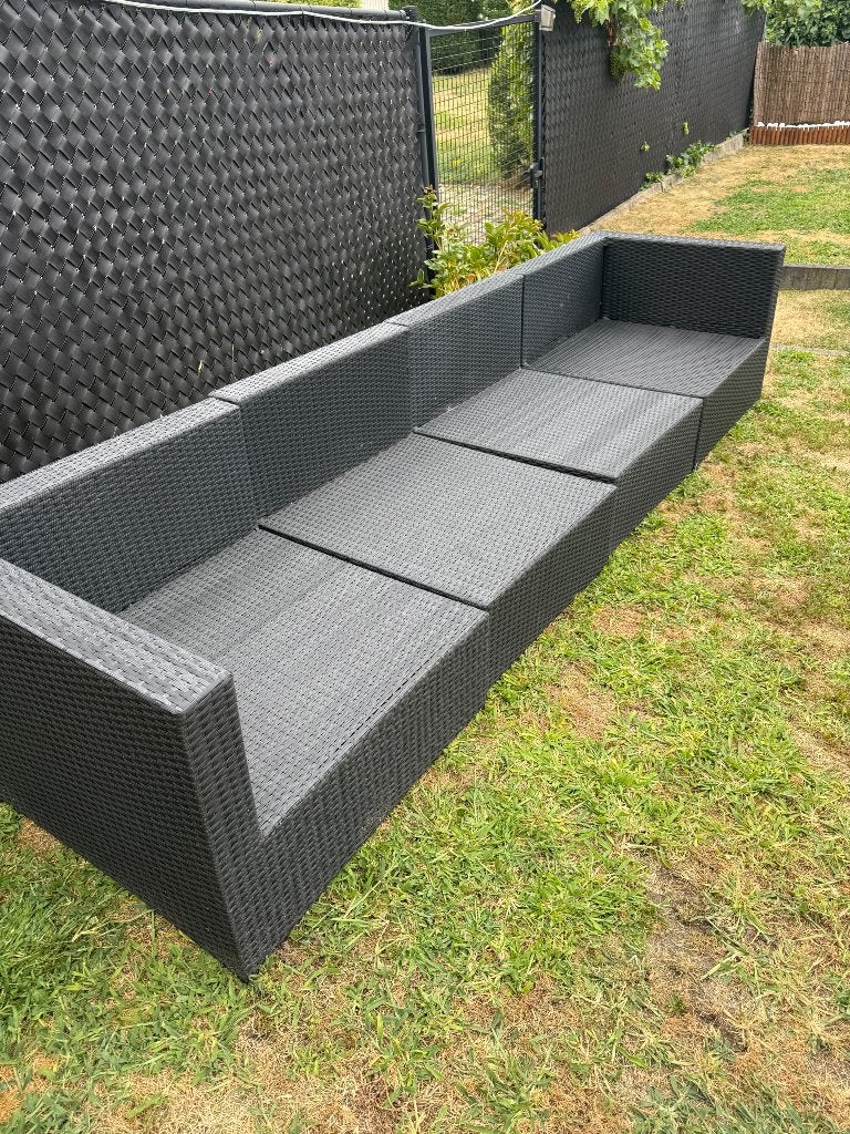 Tuinset - Lounge, Tuin en Terras, Ophalen, Kunststof, Gebruikt, 6 zitplaatsen