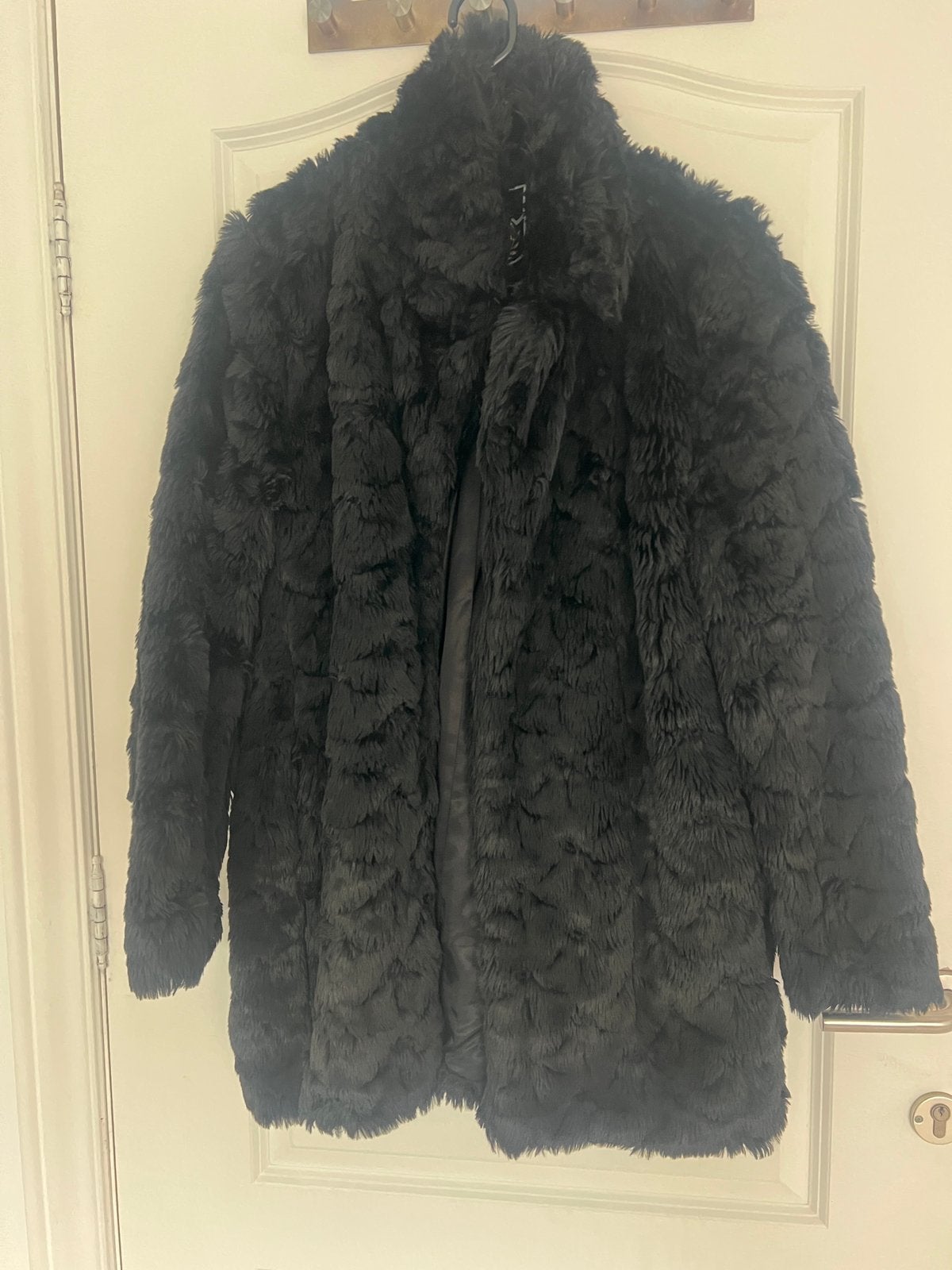 Zwarte Faux Fur jas, Kleding | Dames, Ophalen of Verzenden, Zo goed als nieuw