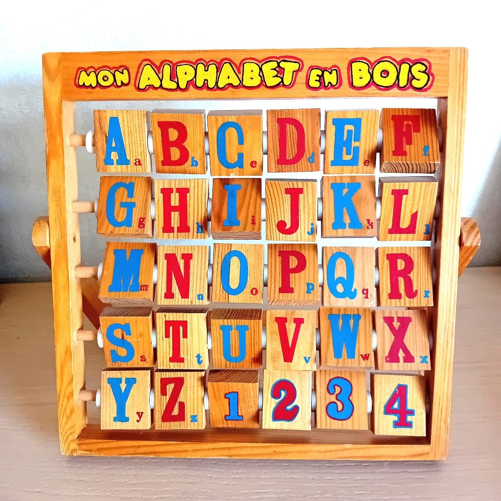 alphabet en bois, 2 à 4 ans, Enlèvement, Utilisé, 10 à 50 pièces
