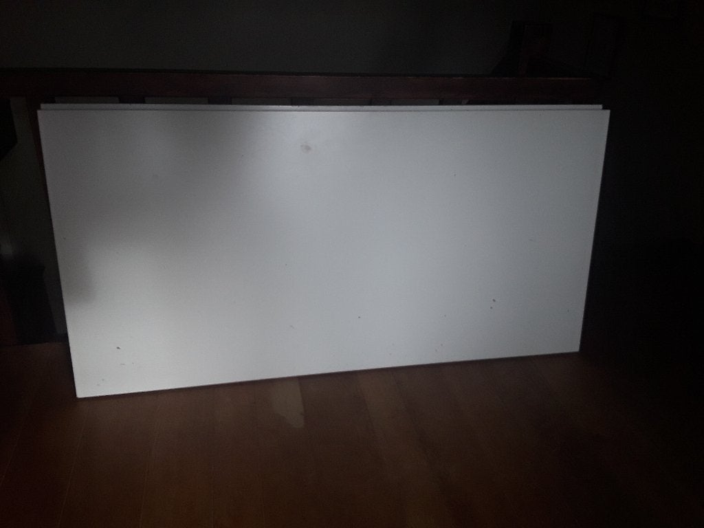 2 Bureauplanken B 75 x L 150 x D 3.5 cm, Huis en Inrichting, Ophalen, Gebruikt, Hout, Wit