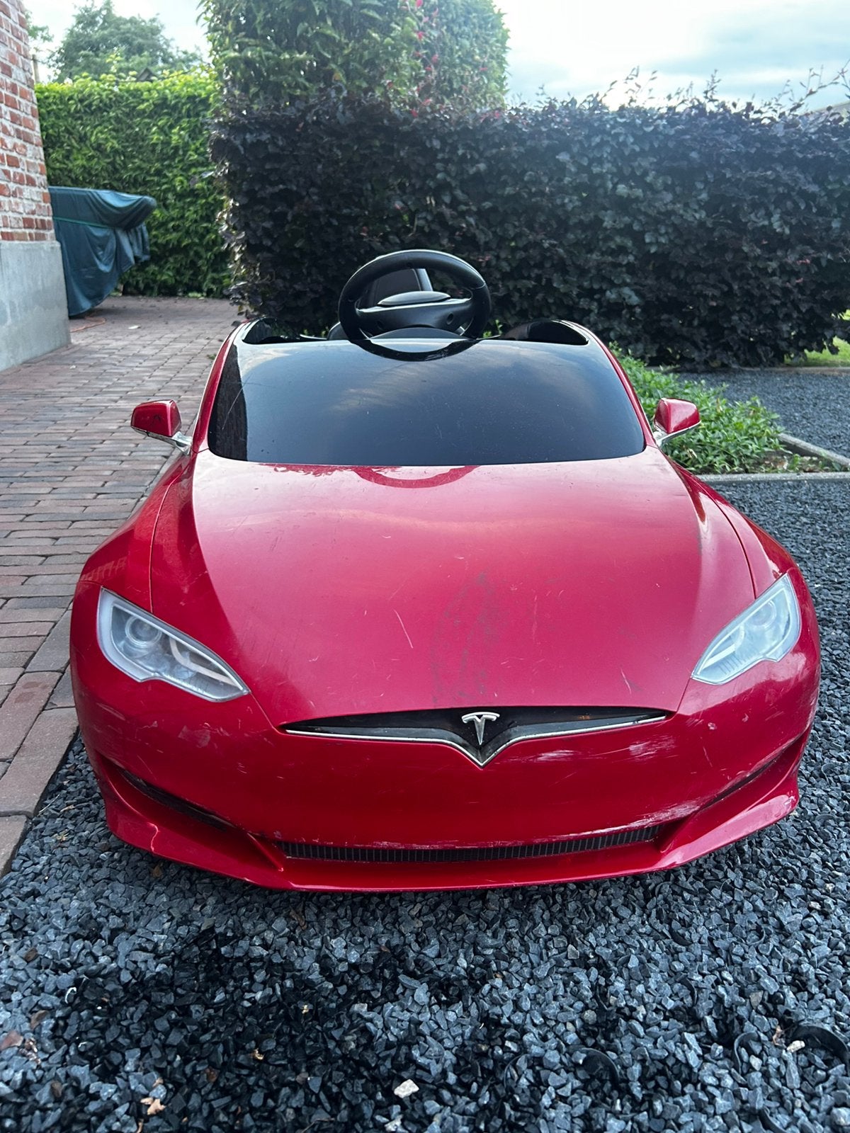 Elektrische kinderauto Tesla Model S 12V, Ophalen, Gebruikt