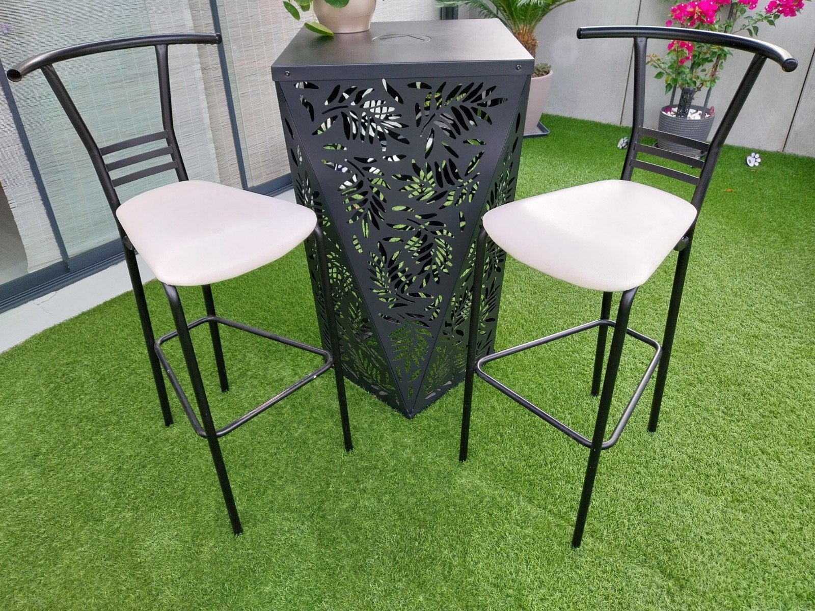 4 barkrukken, 4 tabourets, Enlèvement, Utilisé, Cuir