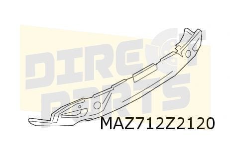 Mazda 3 (3/19-) achterbumper onder (bij PDC) (te spuiten) Or, -, Verzenden, -, Nieuw
