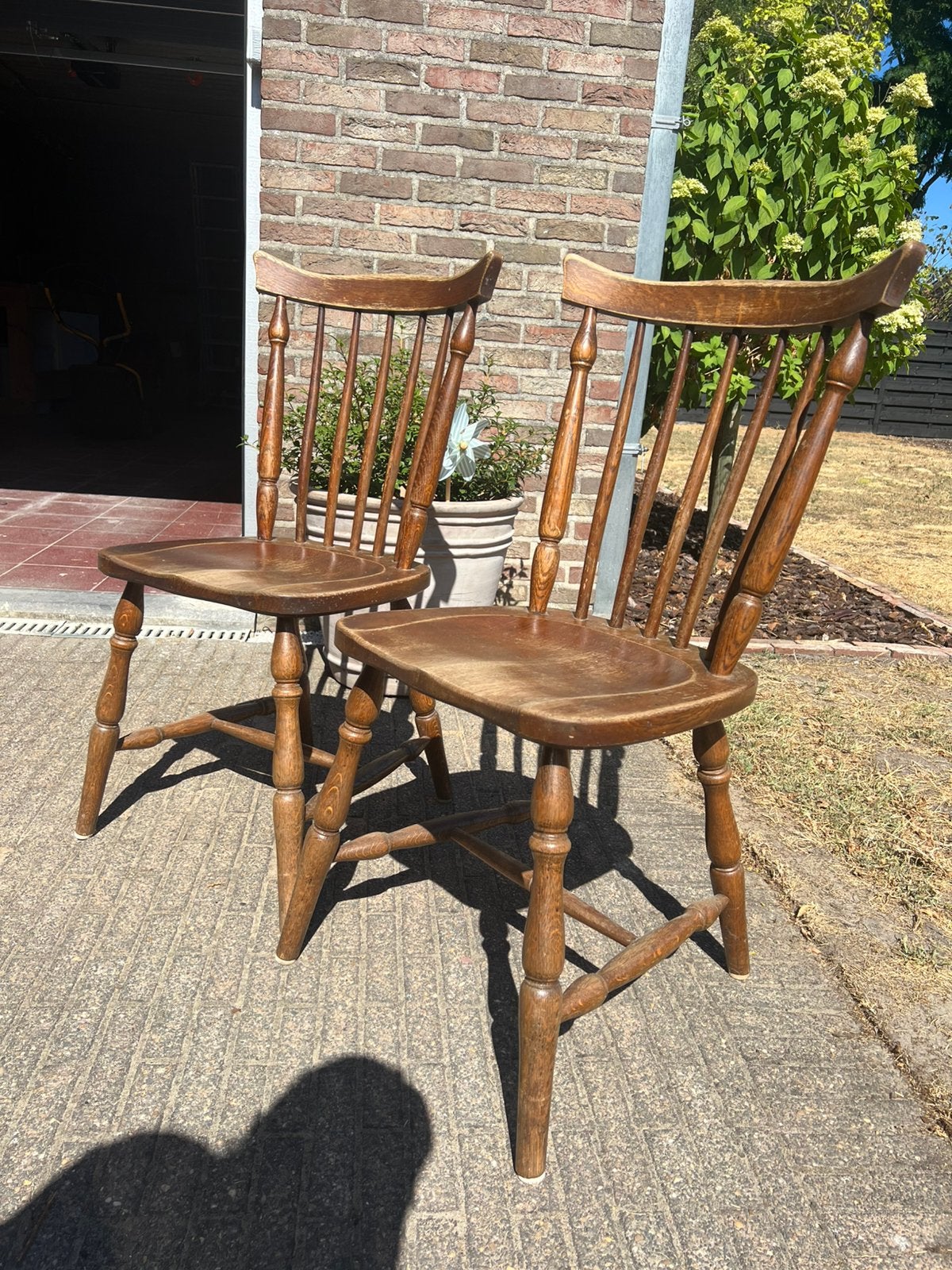 6 oude stoelen, Ophalen, Gebruikt