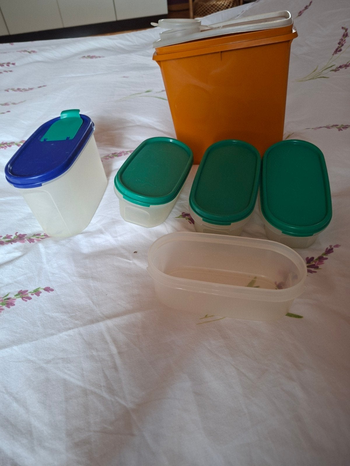 4 ruimtespaarders van tupperware, Huis en Inrichting, Keuken | Tupperware, Ophalen, Groen