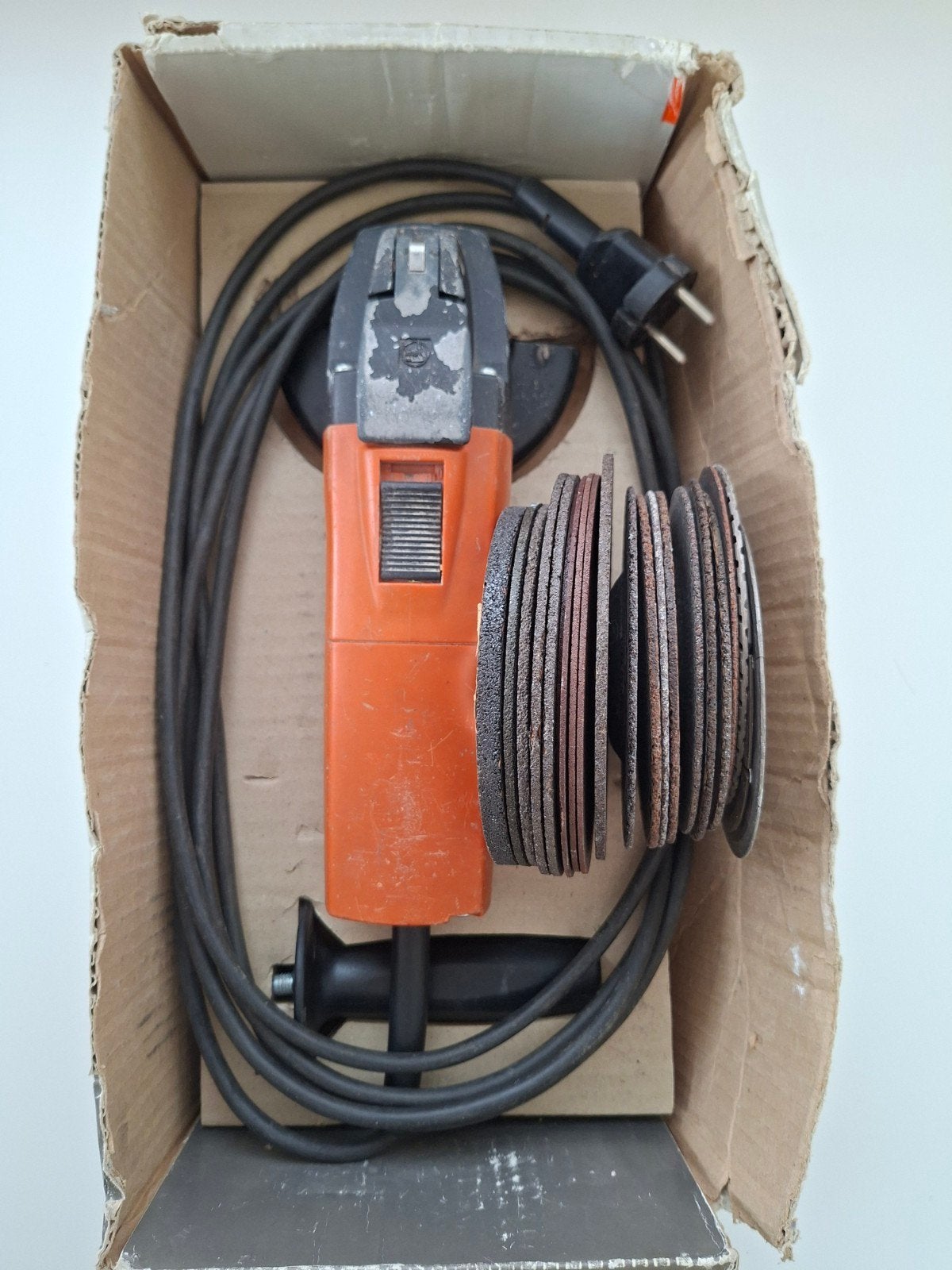 Meuleuse Fein + 22 meules, Bricolage & Construction, Outillage | Meuleuses, Enlèvement ou Envoi, Utilisé, 1000 watts ou plus, Meuleuse d'angle