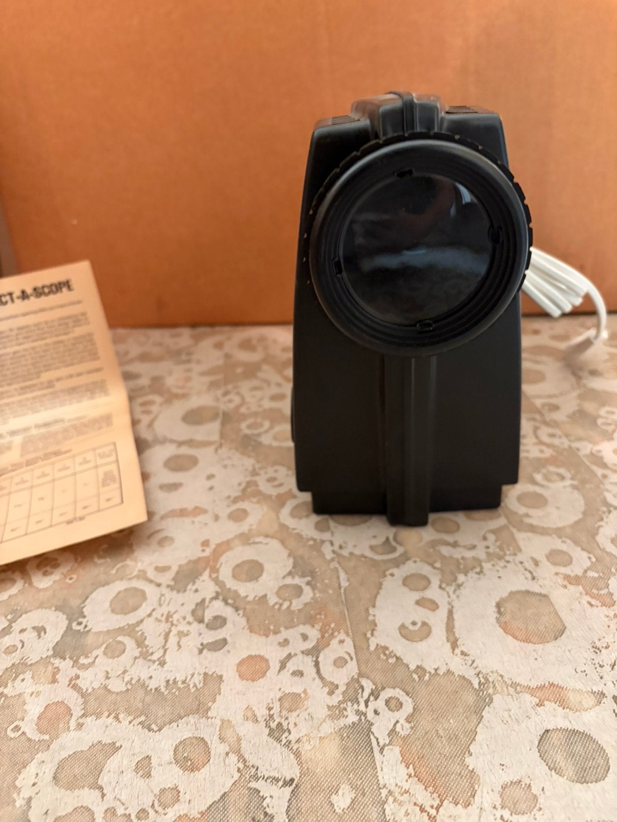 Vintage PROJECT-A-SCOPE projector - Zwart, met handleiding, Ophalen of Verzenden, Zo goed als nieuw