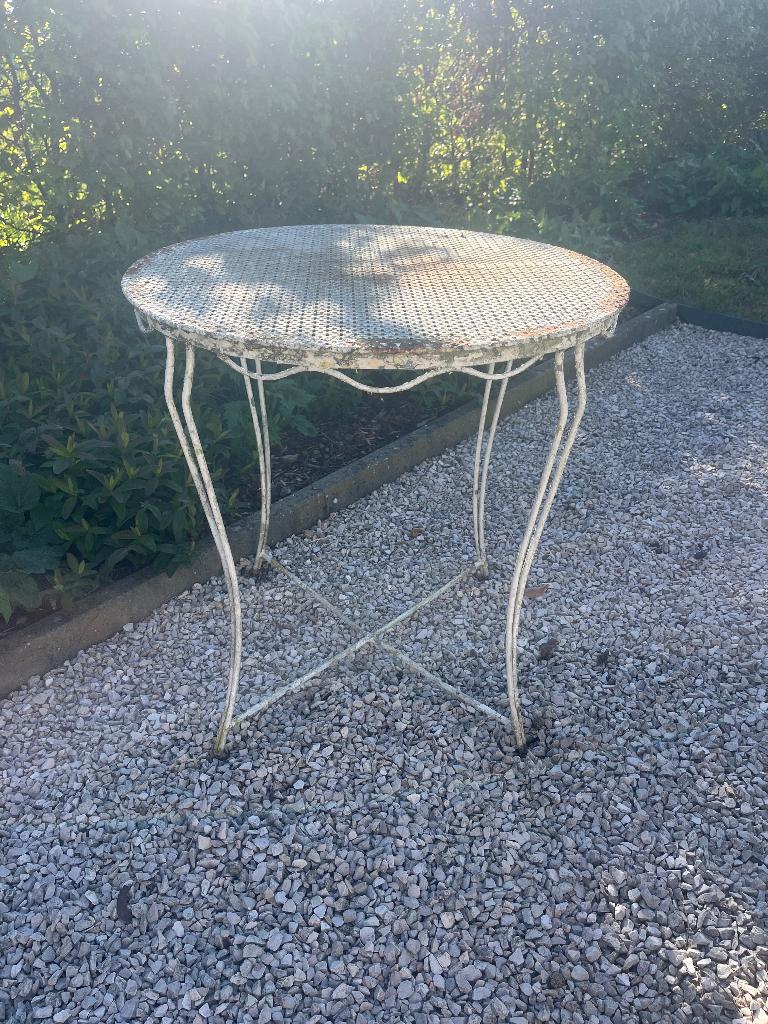 Table de jardin vintage française., Enlèvement