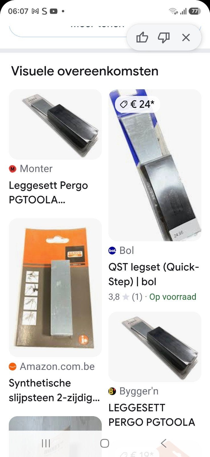 laminaat installatie set, Ophalen, Nieuw