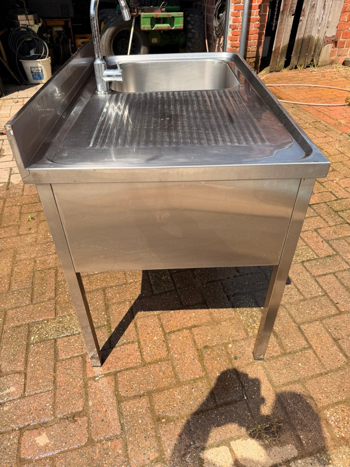 Inox spoelbak, Ophalen, Zo goed als nieuw