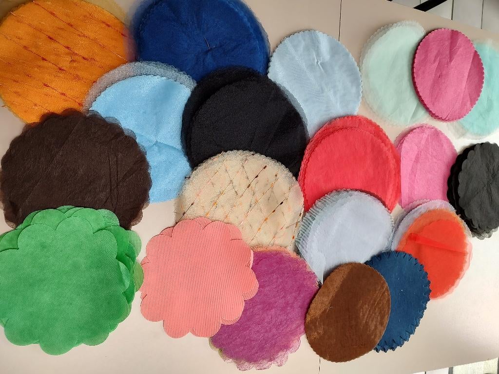 lapjes stof, rond, Hobby & Loisirs créatifs, Tissus & Chiffons, Neuf, Enlèvement ou Envoi, Autres couleurs, Moins de 30 cm