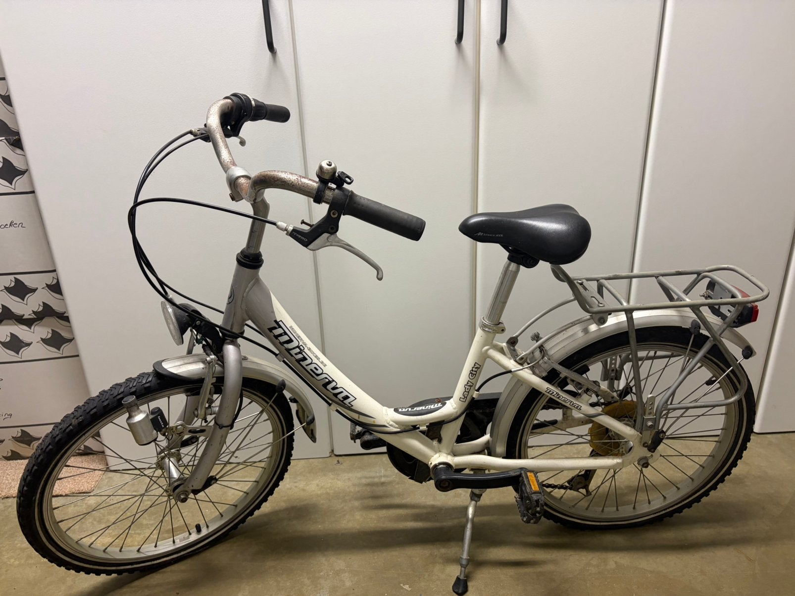 Kinderfiets minerva, Vélos & Vélomoteurs, Enlèvement, Utilisé, Frein sur jante, Moins de 16 pouces