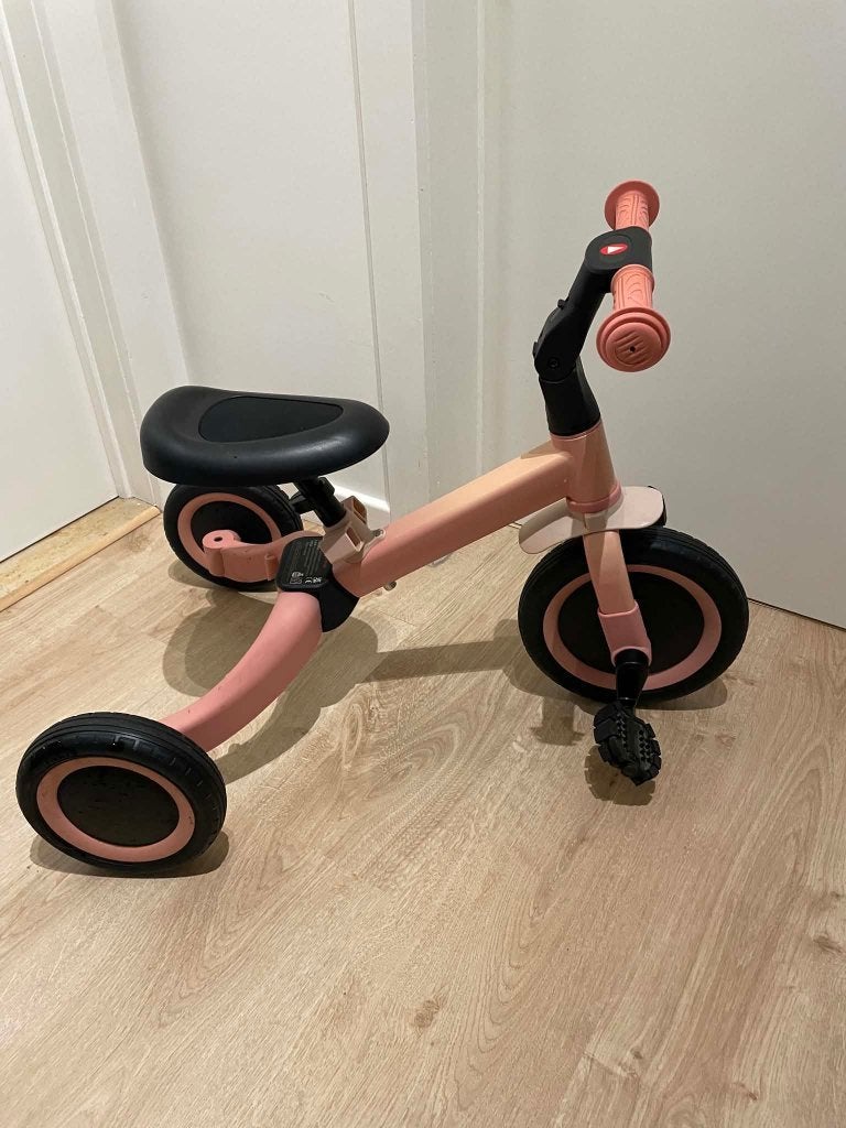 Loopfiets en Driewieler in één, Ophalen, Zo goed als nieuw, Verstelbare zitting