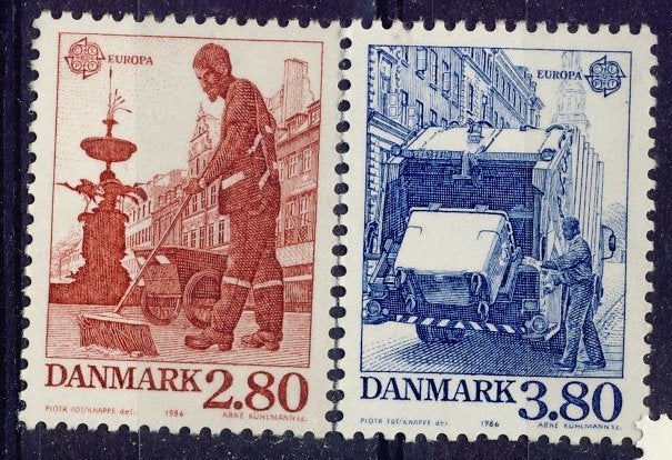 Danemark 1986 - CEPT n 882 - 883 **, Envoi, Autres pays, Non oblitéré