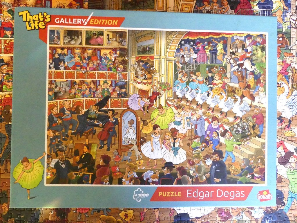 Puzzel Goliath That's Life - Gallery  :  EDGAR DEGAS 1000 st, Ophalen of Verzenden, 500 t/m 1500 stukjes, Zo goed als nieuw, Legpuzzel