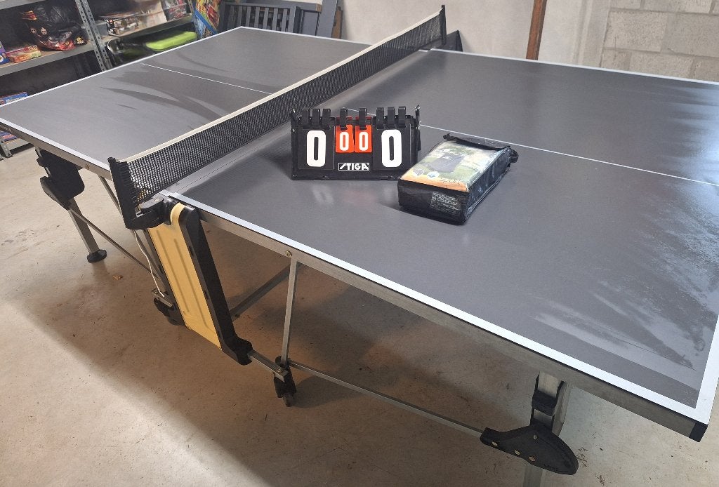Tafeltennistafel Artengo 885O, Sport en Fitness, Tafeltennis, Ophalen, Gebruikt, Tafel Outdoor, Inklapbaar