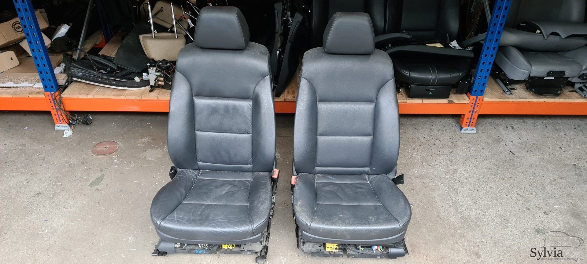 Interieur zwart Leer BMW 5-Serie E61 Touring, Gebruikt, -, -, Ophalen of Verzenden