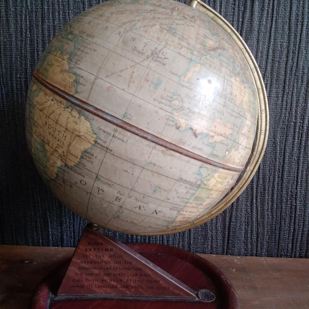 Vintage wereldbol Chad valley. Jaren ’50, Antiek en Kunst, Verzenden