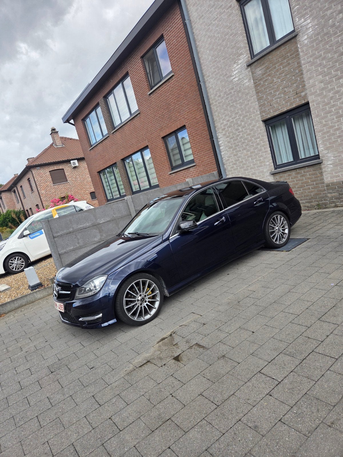 MERCEDES C200 CDI AMG, Auto's, Beige, 4 cilinders, Blauw, Leder