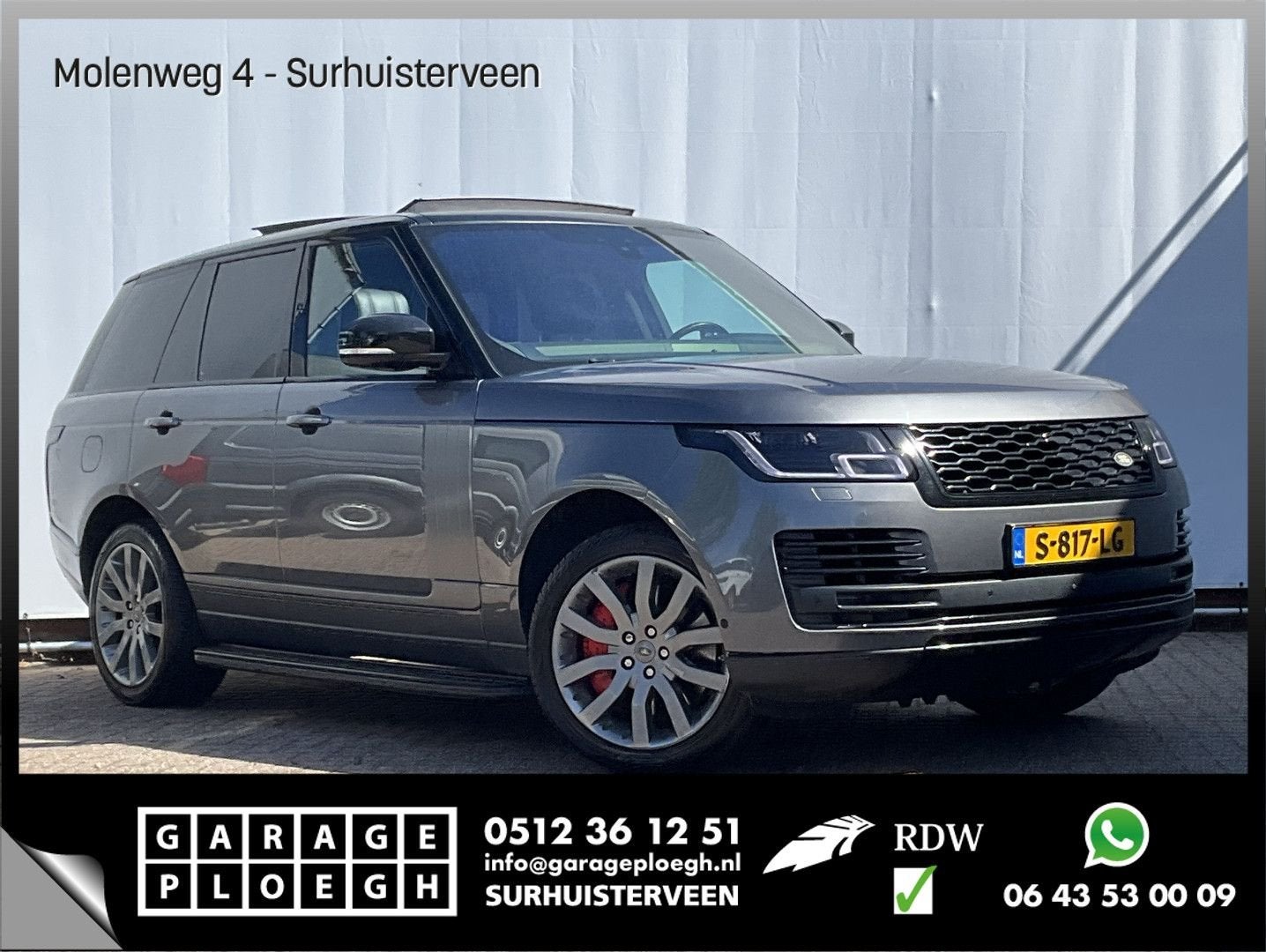 Land Rover Range Rover P400e Vogue Pano Meridian Memory Leer, Autos, Land Rover, Argent ou Gris, Achat, Entreprise, Carnet d'entretien