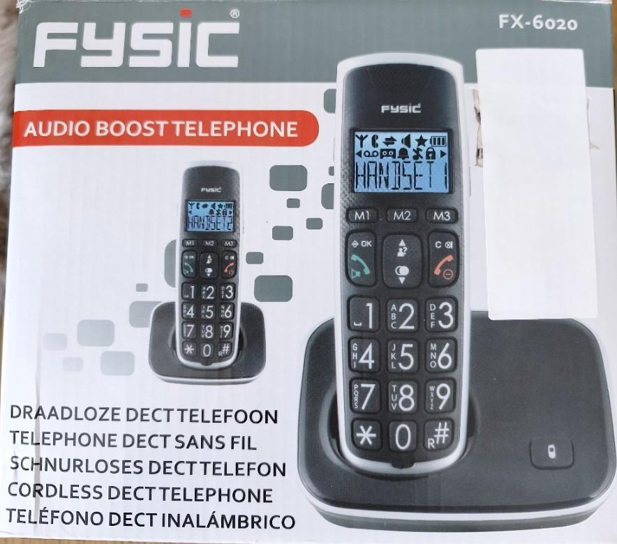 draadloze senioren telefoons Fysic FX6020, Télécoms, Enlèvement ou Envoi, Comme neuf, 2 combinés