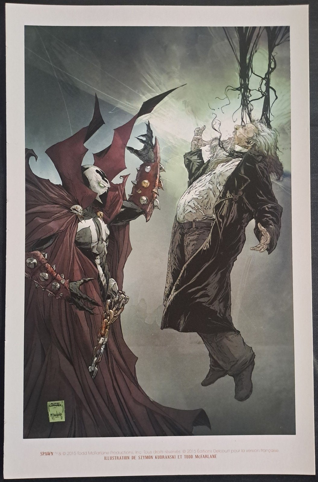 Ex libris / prent b5 Spawn, Collections, Photos & Gravures, Enlèvement ou Envoi, Gravure